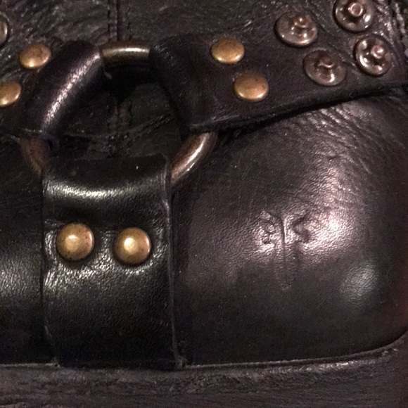 Frye Phillip Studded Harness Leather Boots - Picture 7 of 8